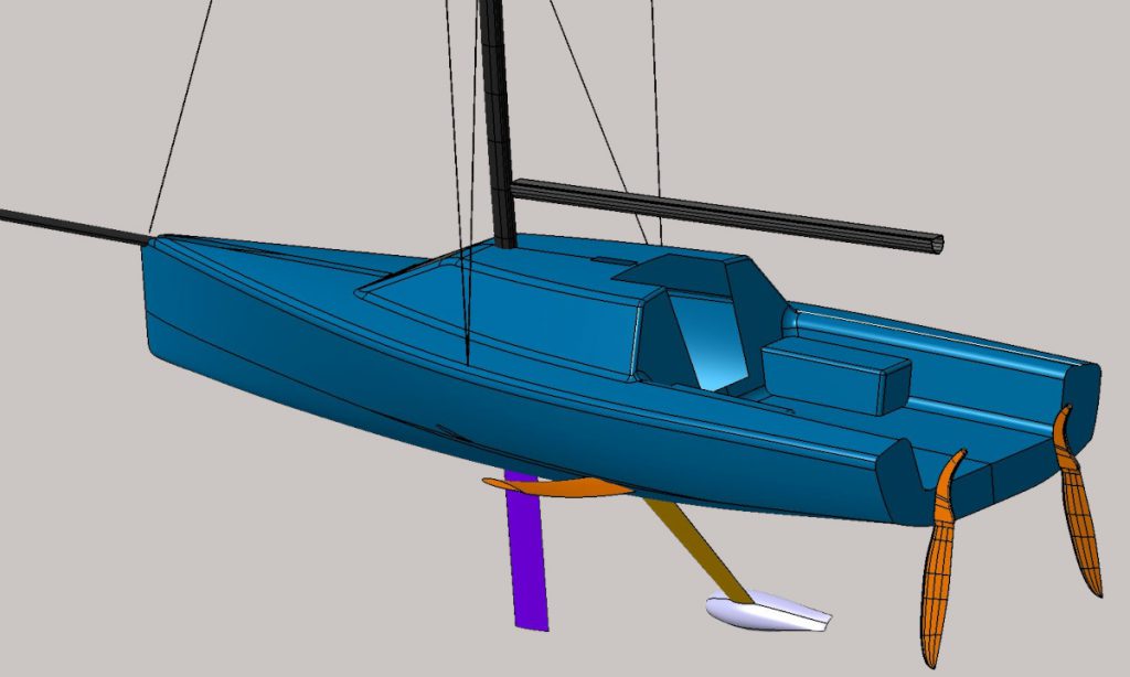 CAD Entwurf Refit Boot